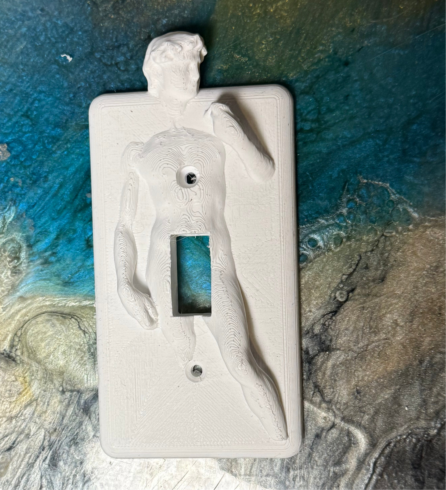 Statue of David light switch cover