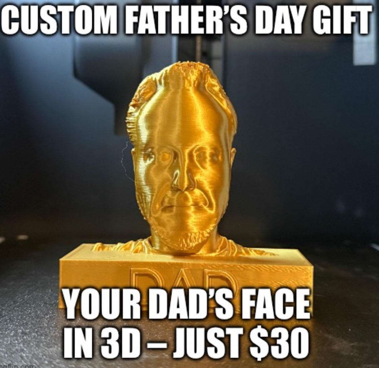 CUSTOM “DAD” HEAD TROPHY