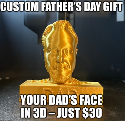 CUSTOM “DAD” HEAD TROPHY